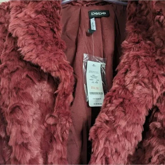 Bebe Gwenna Faux Fur Jacket New with tags - Picture 7 of 8